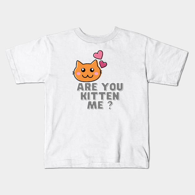 Are You Kitten Me Kids T-Shirt by Clothing Spot 